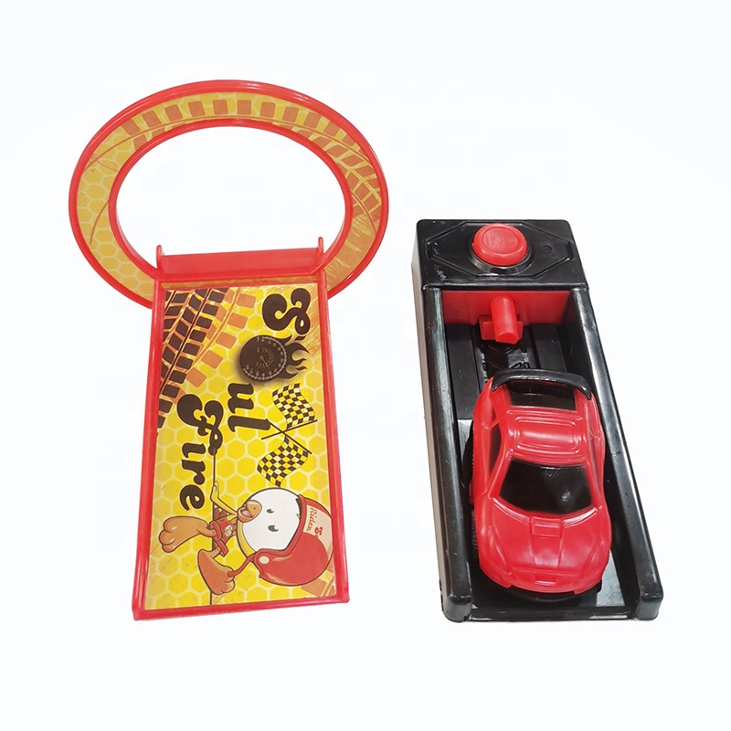 Plastic Car Toys Small Launcher Cars with Launcher Ramp Toy for Kids